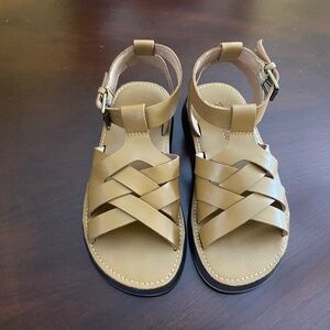 Madewell Leather Ankle Strap Sandals Size 5